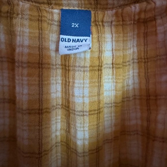 Old Navy Flutter Sleeve Plaid Dress - Picture 3 of 3